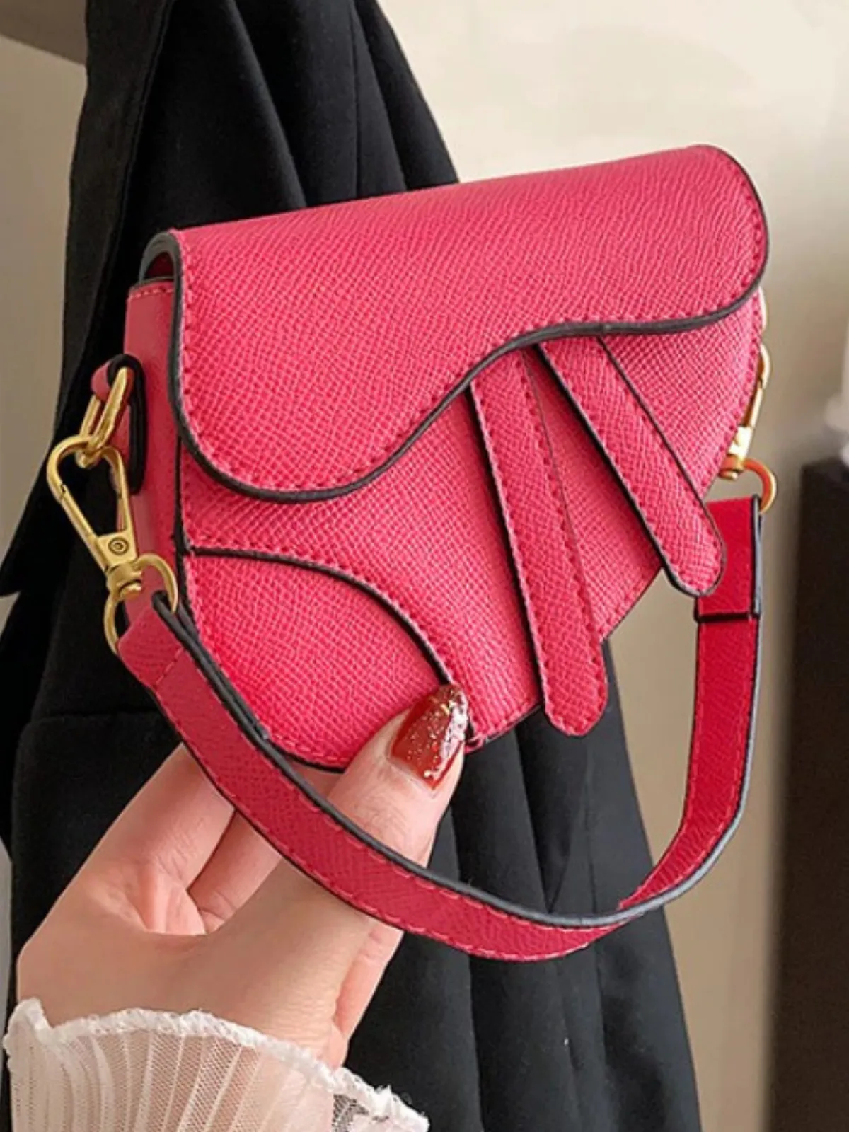 A-List Influencer Mini Saddle Bag