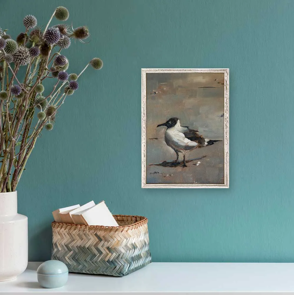 Beach Gull - I Mini Framed Canvas