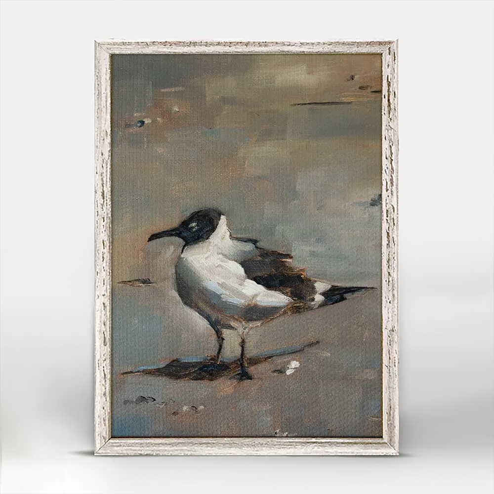 Beach Gull - I Mini Framed Canvas