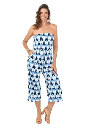 Bubbles Bandeau Wide Leg Jumpsuit