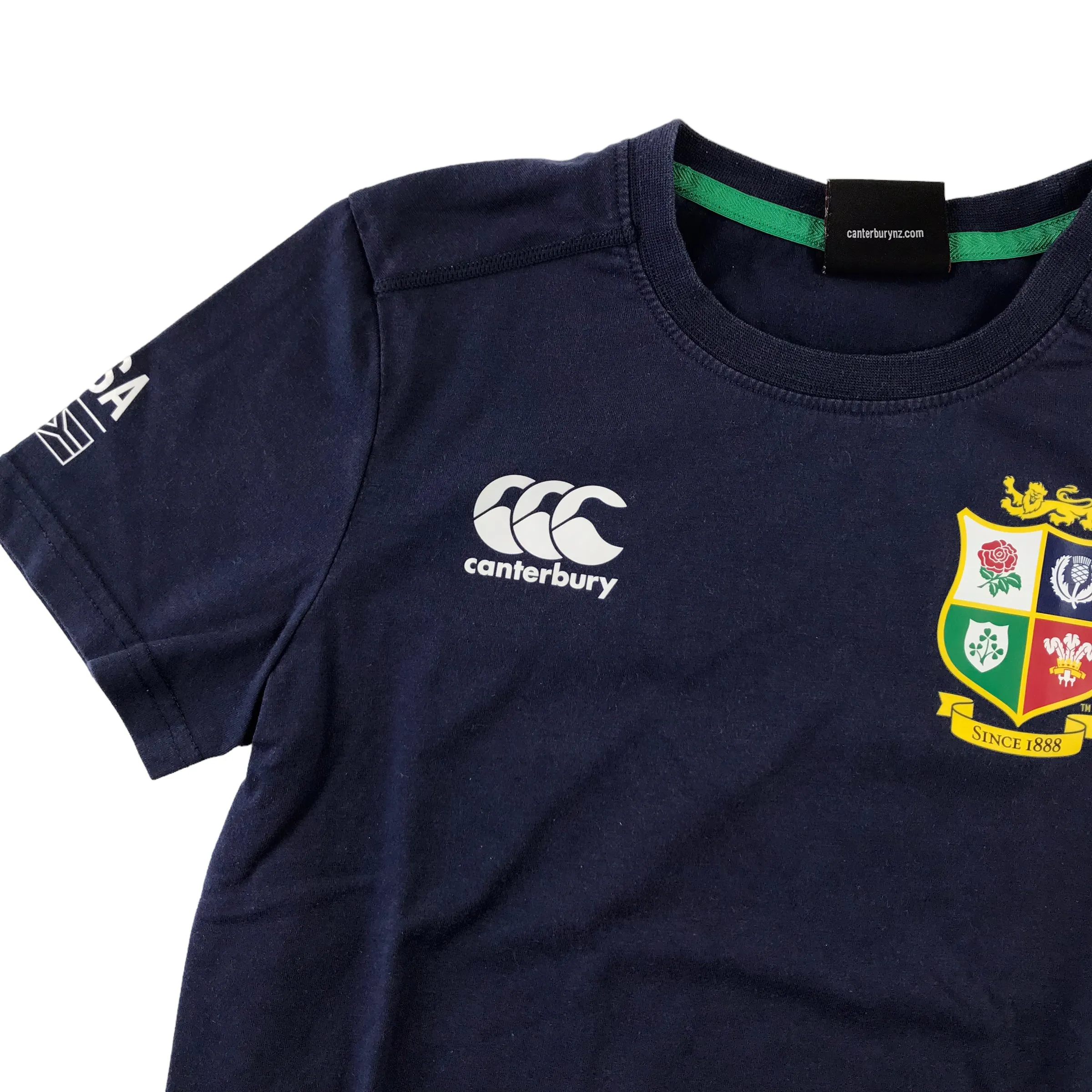 Canterbury t-shirt 7-8 years navy British and Irish Lions short sleeve