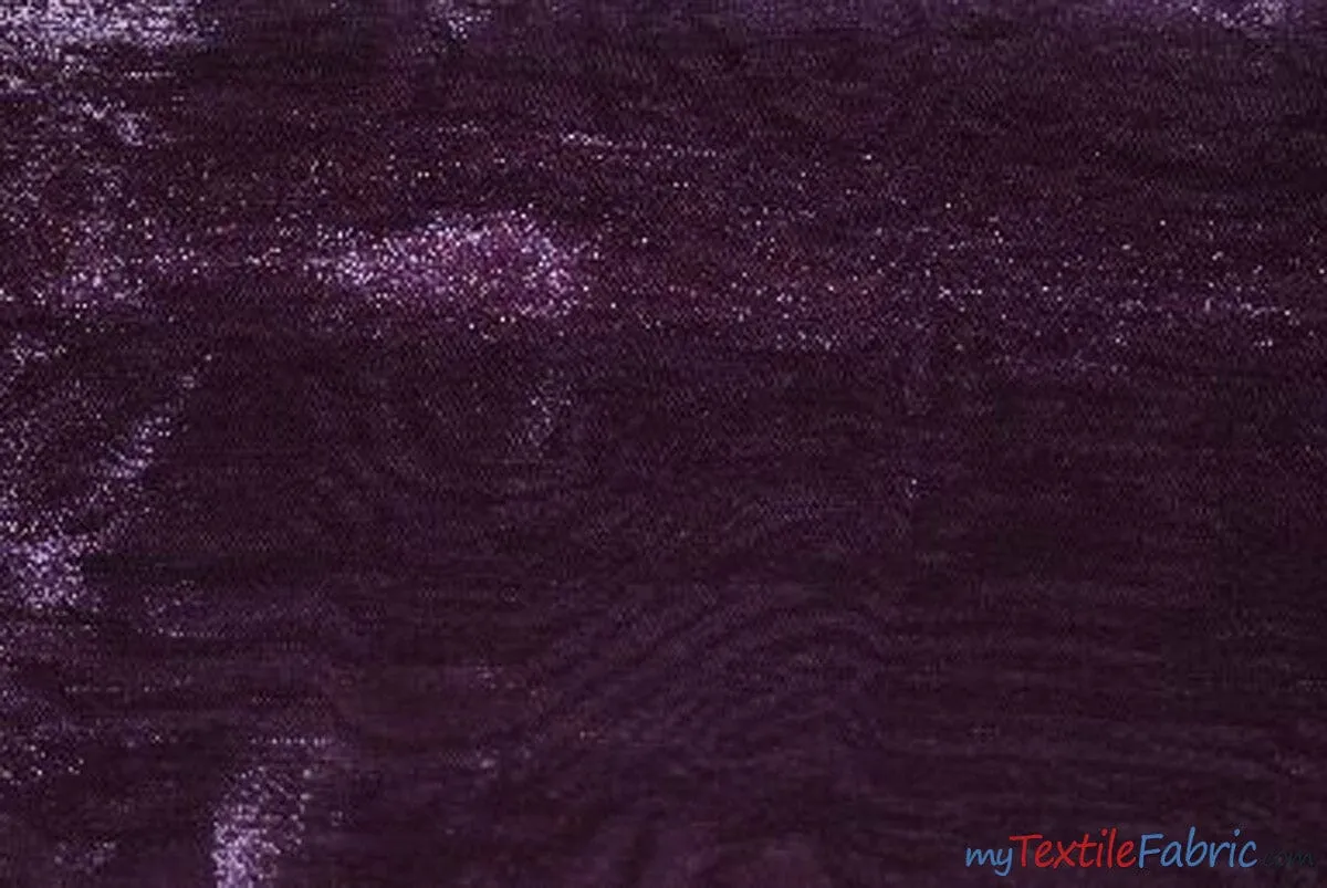 Crystal Organza Fabric | Sparkle Sheer Organza | 60" Wide | Wholesale Bolt | Multiple Colors |