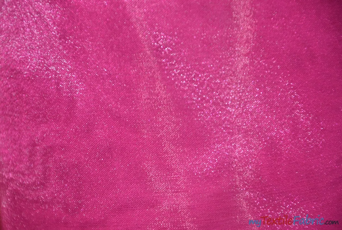 Crystal Organza Fabric | Sparkle Sheer Organza | 60" Wide | Wholesale Bolt | Multiple Colors |