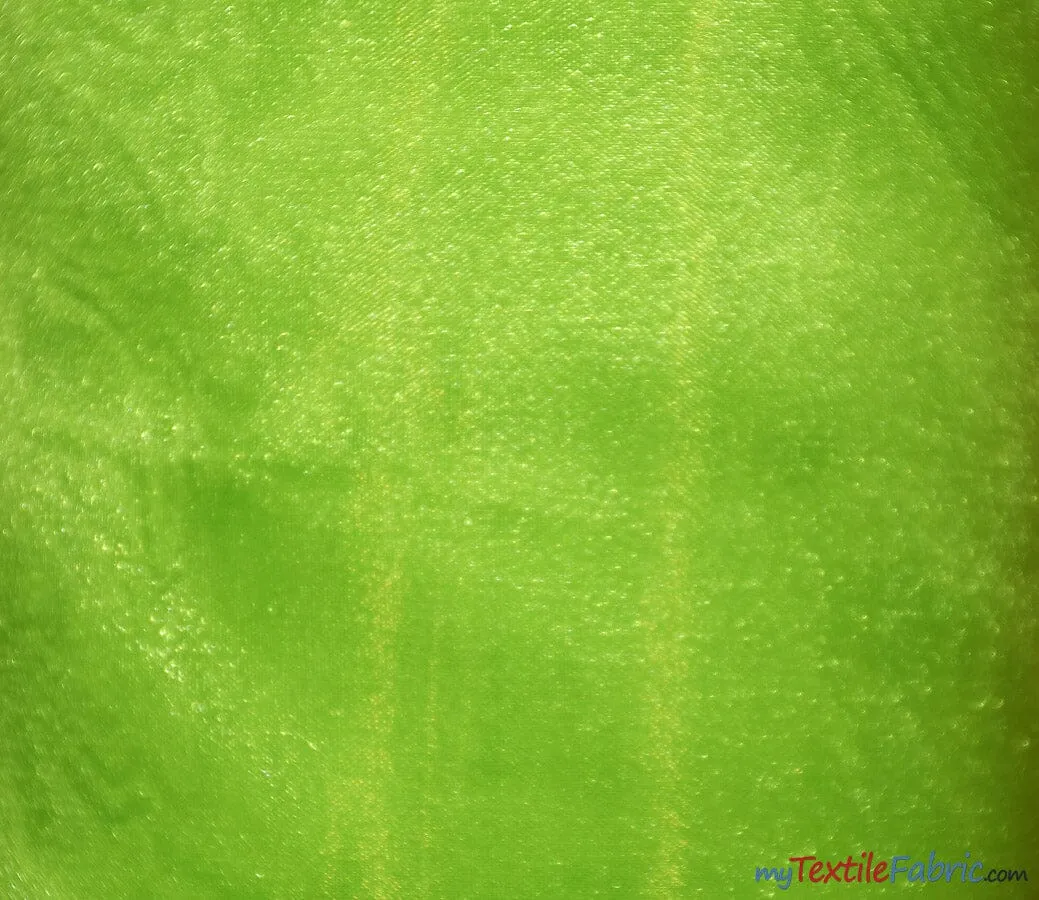 Crystal Organza Fabric | Sparkle Sheer Organza | 60" Wide | Wholesale Bolt | Multiple Colors |