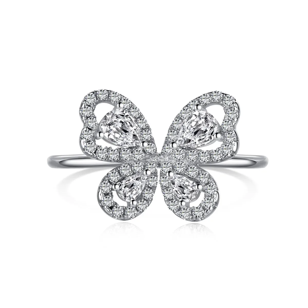 Icy Butterfly Ring