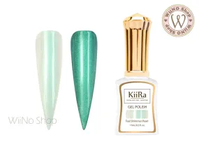 KiiRa Teal Shimmer Pearl Gel Polish