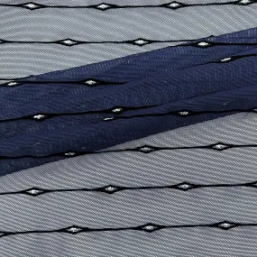 Linear Flocked Stretch Mesh| Blue Moon Fabrics