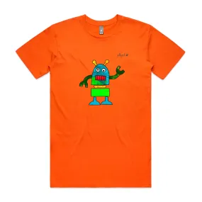 Robot Drawing Adult Tee