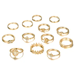 Scintillare by Sukkhi Adorable Gold Plated Rings Combo for Women