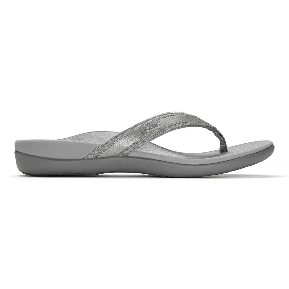      Vionic Islander Islander Toepost Pewter Metalli